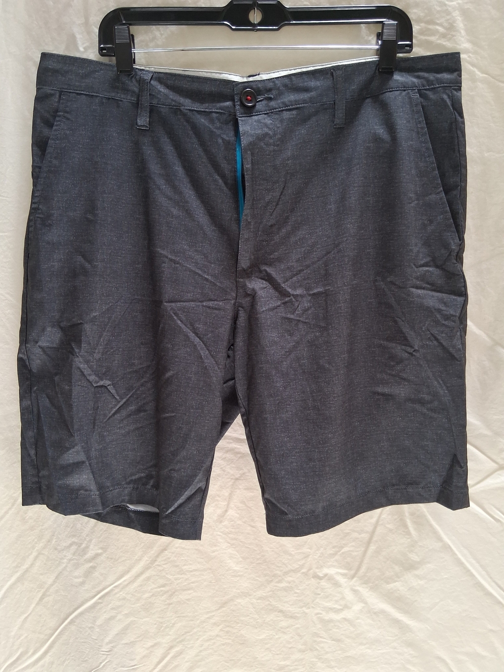 RVCA Men's Charcoal Flat Front Shorts